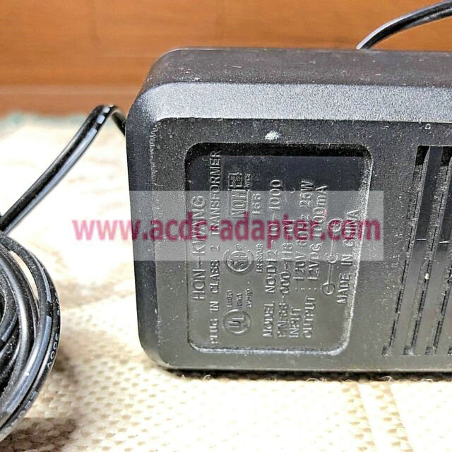 Original D12-10-1000 Hon-Kwang 12VDC 1A Plug-in Class 2 Transformer ac Adapter